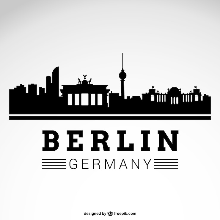 Free Vector berlin city skyline
