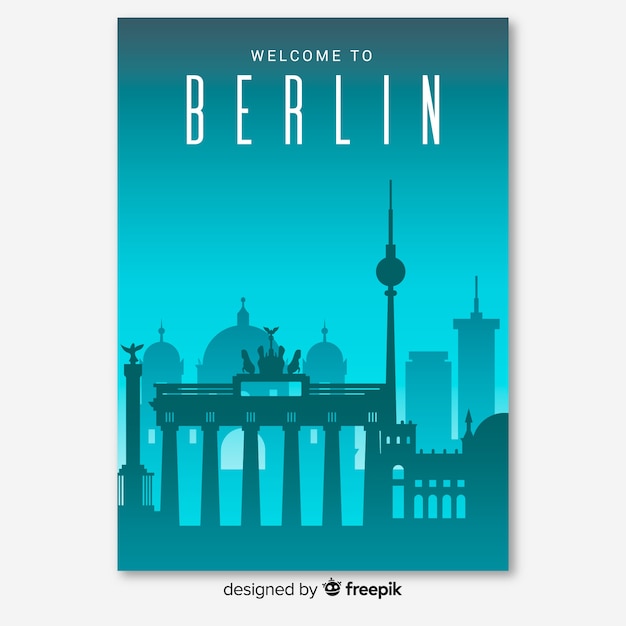 Free vector berlin flyer