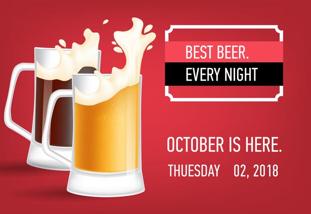 Best beer every night banner design