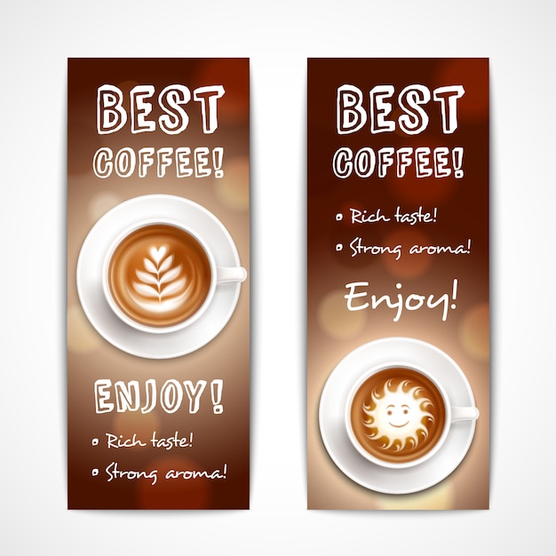 I migliori banner di arte del caffè