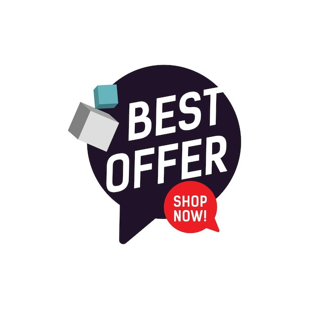 Best Offer Shop Now Lettering