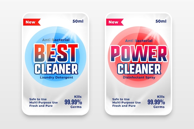 Best power and detergent cleaner template