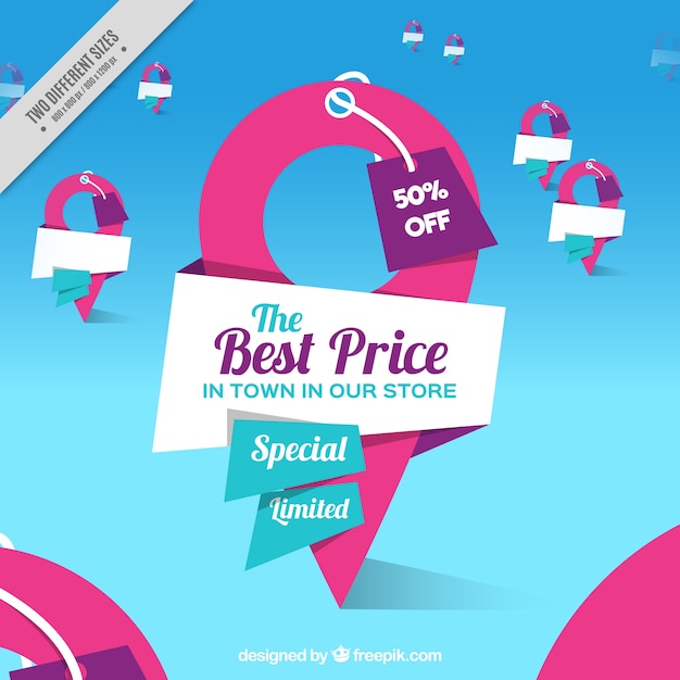 Free vector best prices background