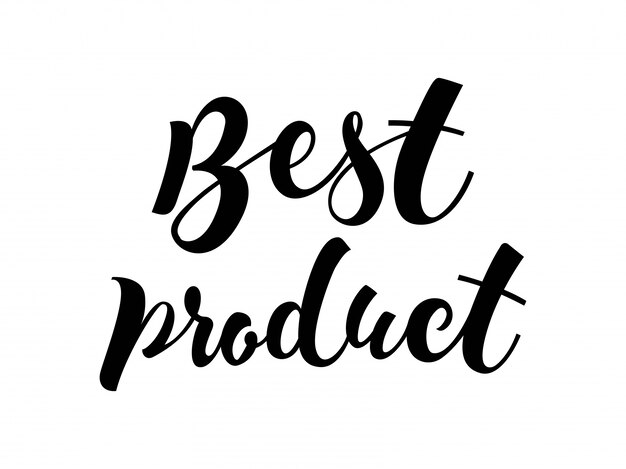Best Product lettering