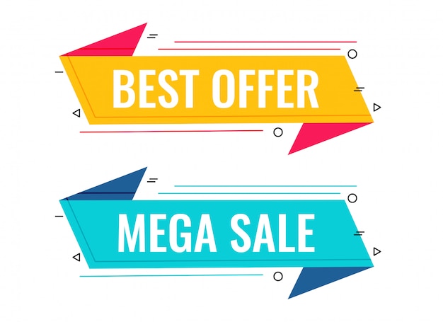 Best sale and offer memphis banner set