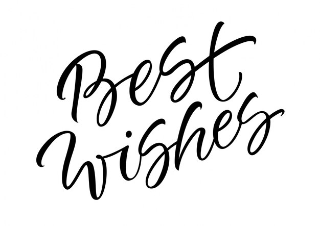 Best Wishes Lettering