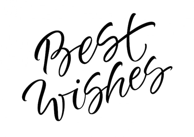 Best Wishes Lettering