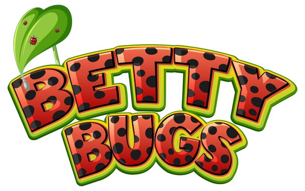 BettyBugsのロゴテキストデザイン