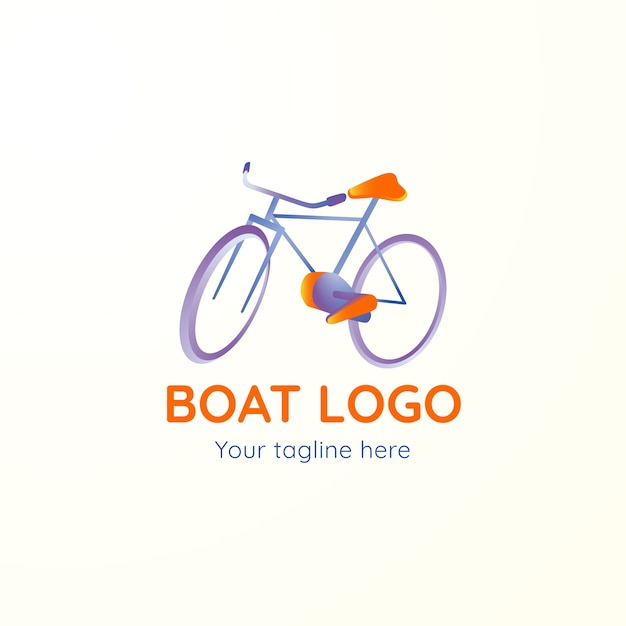 Vettore gratuito modello di progettazione logo bicicletta