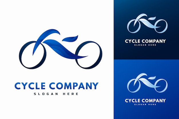 Vettore gratuito disegno del modello di logo della bicicletta