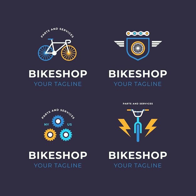 Disegno del modello di logo della bicicletta