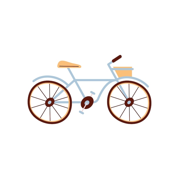 Free vector bicycle with basket