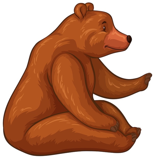 Big bear with brown fur