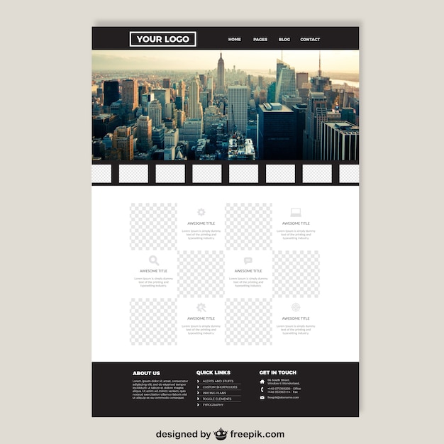 Big city elegant website template