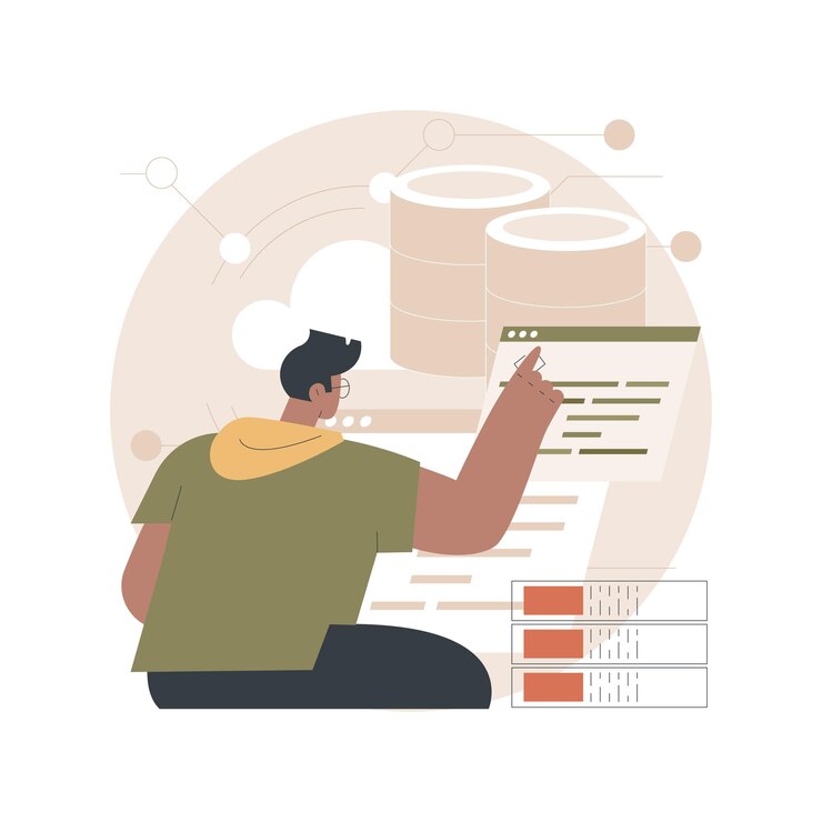 Free Vector big data analytics abstract concept illustration