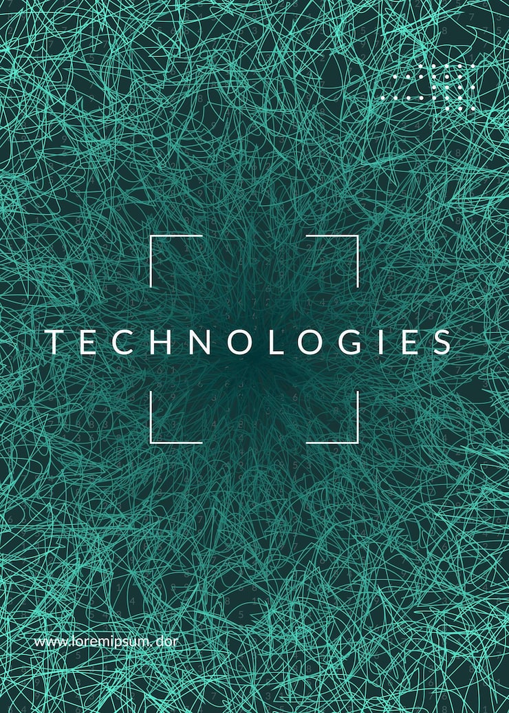 Free Vector big data background technology for visualization artificial intelligence deep learning and quantum computing design template for computing concept colorful big data backdrop