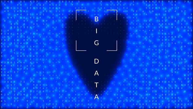 Big data background Technology for visualization artificial in