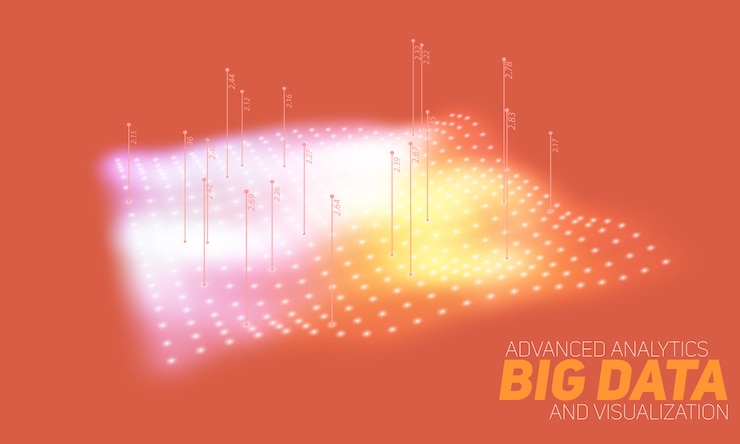 Free Vector big data background