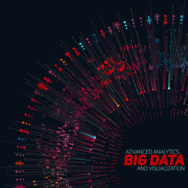 Vettore gratuito sfondo di big data