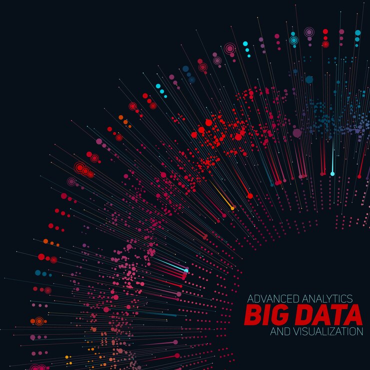 Free Vector big data background