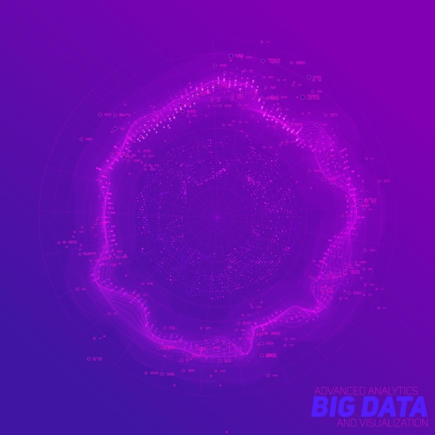 big data circular visualization. futuristic infographic. information aesthetic design. visual data complexity. complex data threads graphic. social network representation. abstract graph.