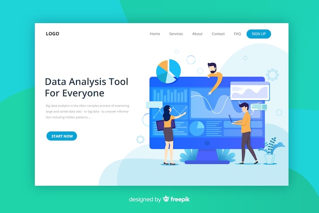 Big data landing page