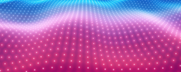 Free vector big data pink and blue curved net