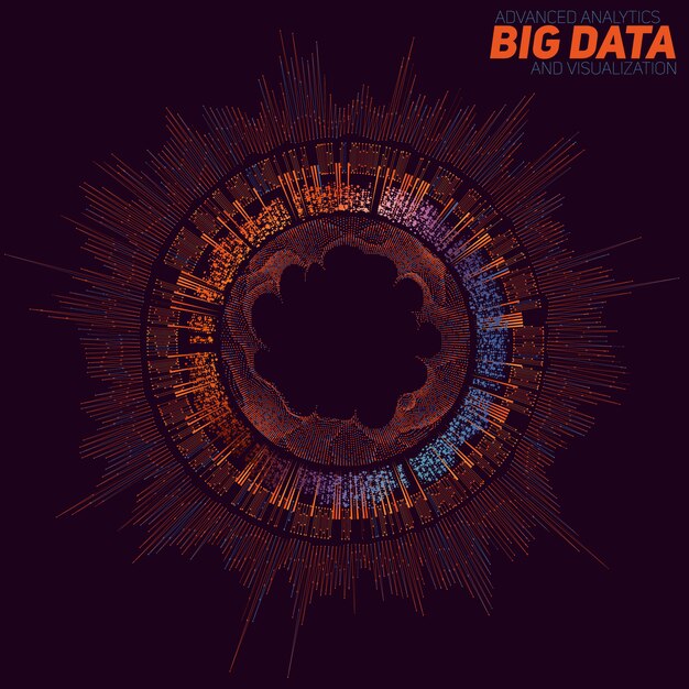 Big data visualization background