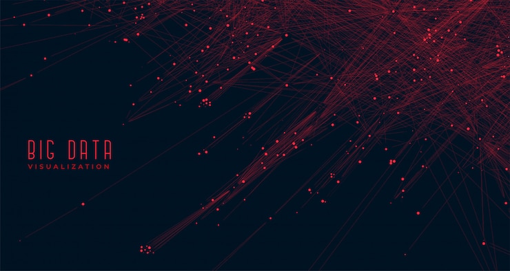 Free Vector big data visualization concept background