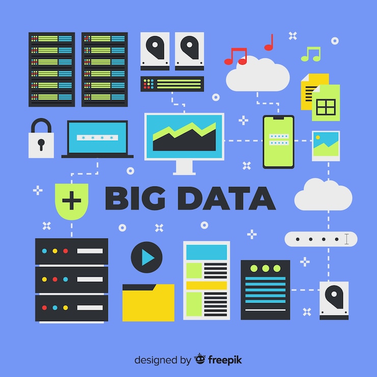 Free Vector big data