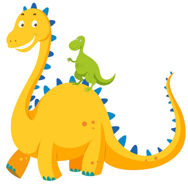 Big dinosaur and small dinosaur