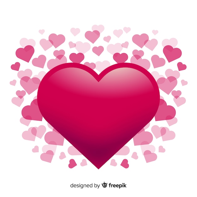 Free vector big heart background