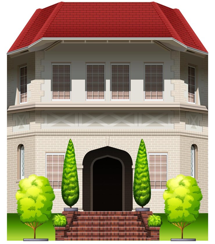 मुफ़्त वेक्टर a big old building
