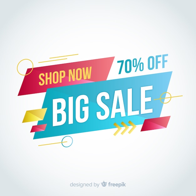 Big sale abstract banner