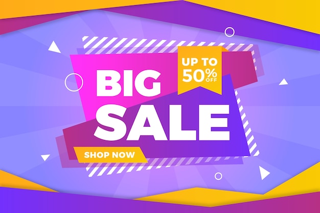 Big sale abstract colourful background