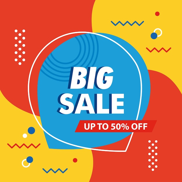 big sale banner commercial poster