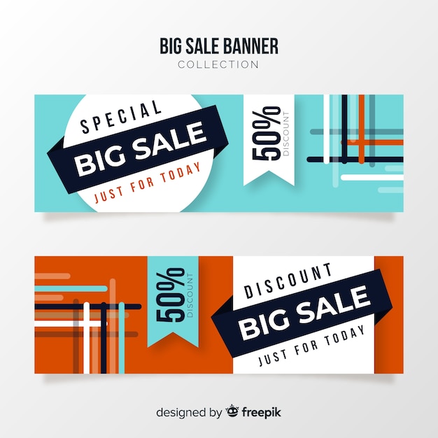 Free vector big sale banner concept
