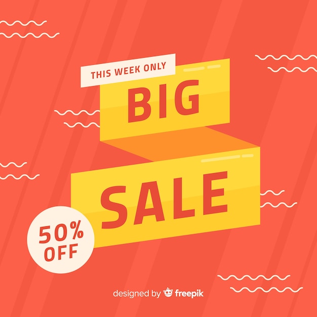 Free vector big sale banner