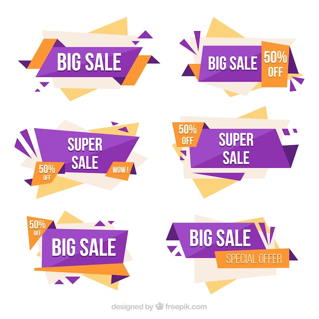 Free vector big sale banners