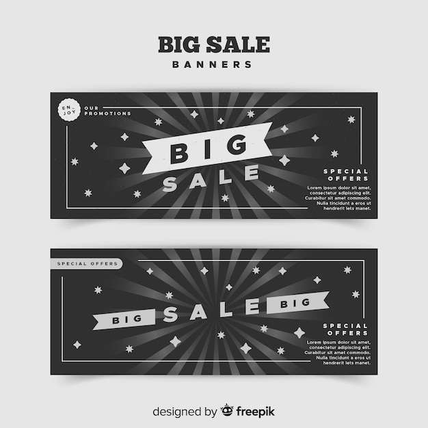 Big sale banners