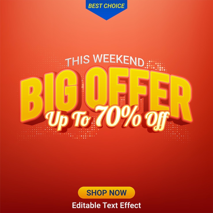 Free Vector big sale special offer promotion discount banner