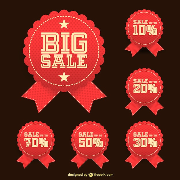 Free vector big sale stickers