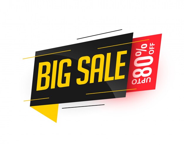 Big sale stylish modern banner design