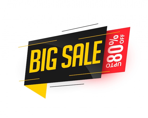 Big sale stylish modern banner design