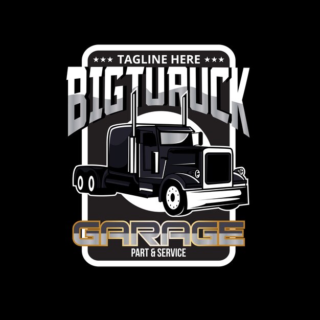 Download Free Big Truck Logo Premium Vector Use our free logo maker to create a logo and build your brand. Put your logo on business cards, promotional products, or your website for brand visibility.