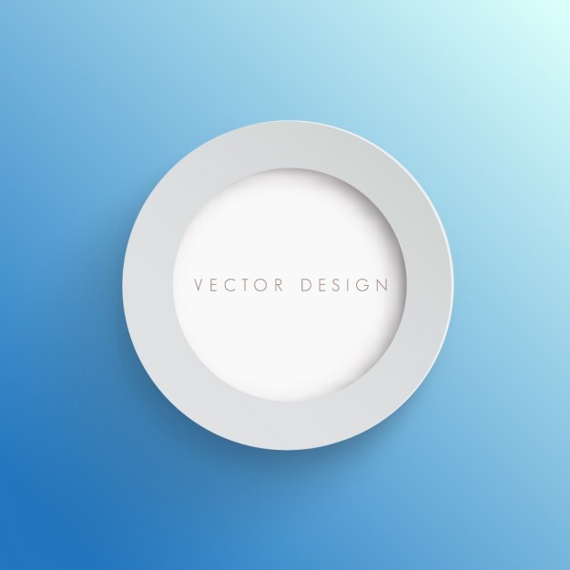 Free vector big white circle background