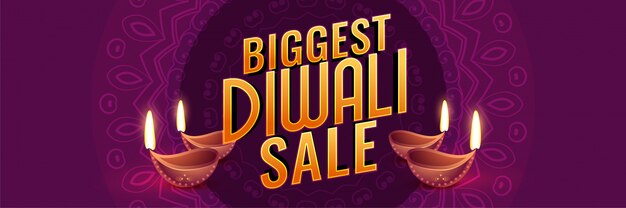 Biggest diwali sale design banner