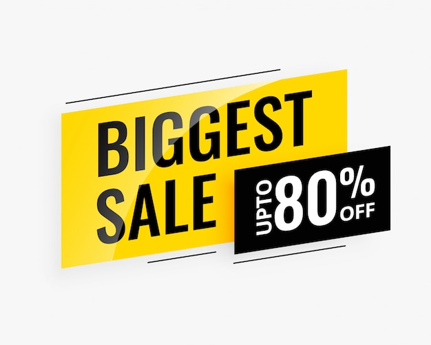 Biggest sale promotional banner 