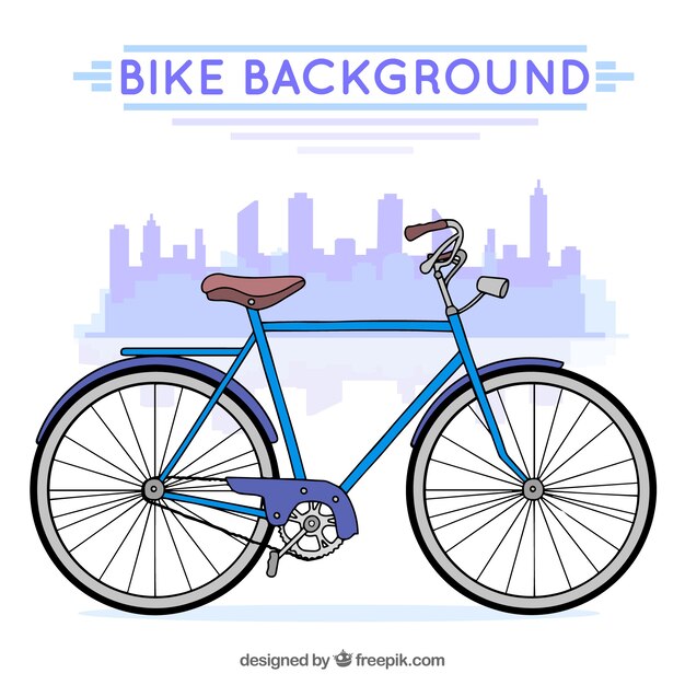 Bike background with classic style