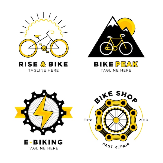 Free vector bike logo collection